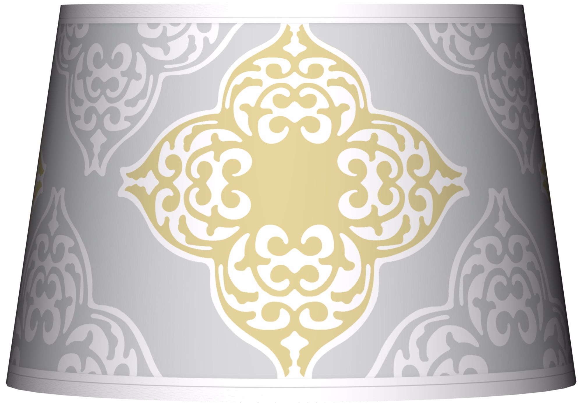 Aster Grey Giclee Tapered Lamp Shade 13x16x10.5 (Spider)