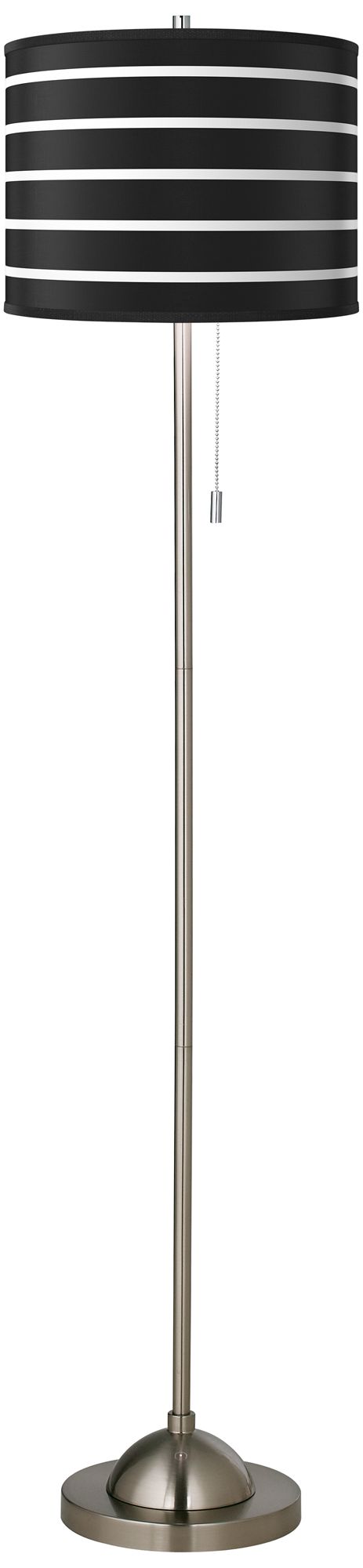 Giclee Bold Black Stripe Floor Lamp