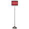Giclee Red Stripes Pattern Shade Floor Lamp