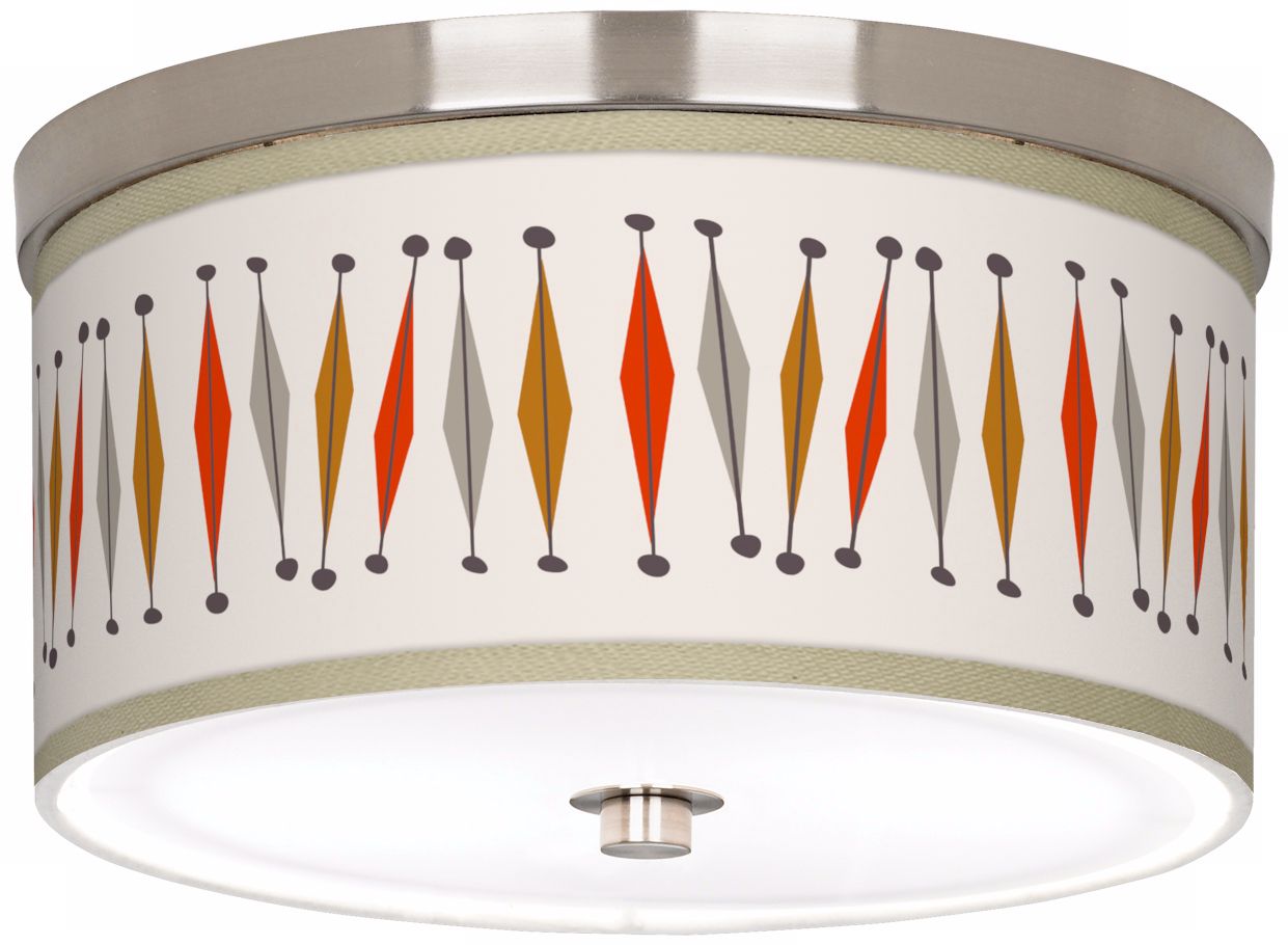 Tremble 10 1/4" Wide Brushed Nickel Ceiling Light