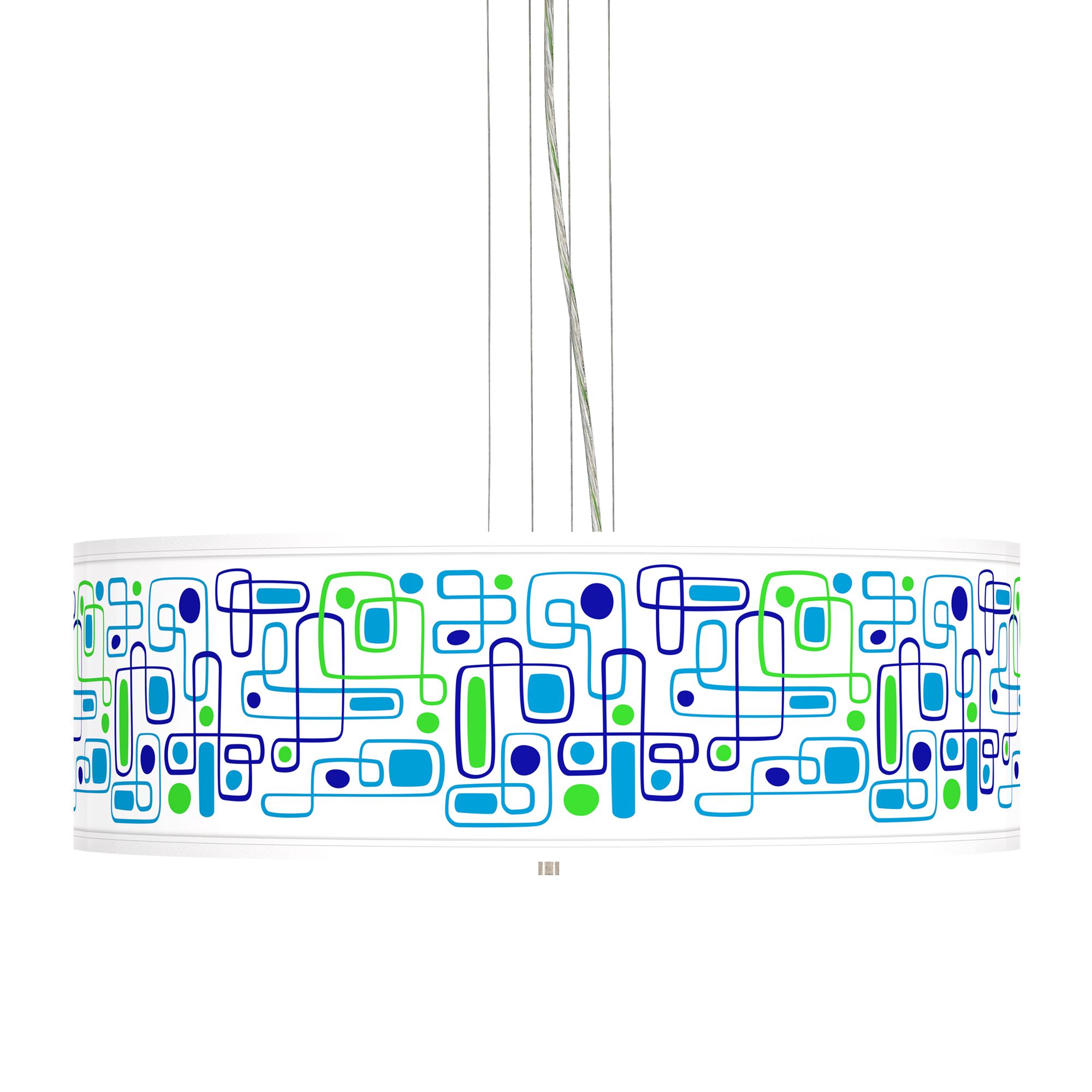 Racktrack Giclee 24" Wide 4-Light Pendant Chandelier