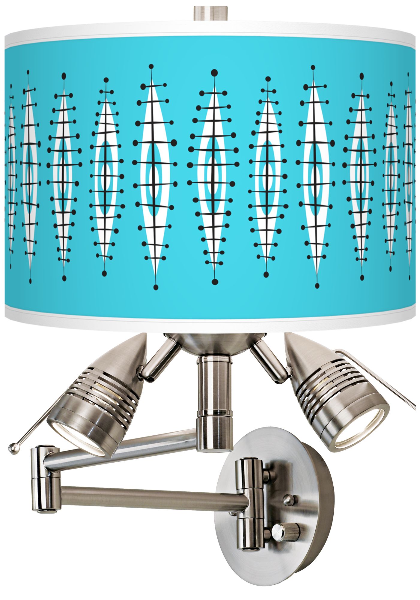 Vibraphonic Bounce Giclee Plug-In Swing Arm Wall Lamp