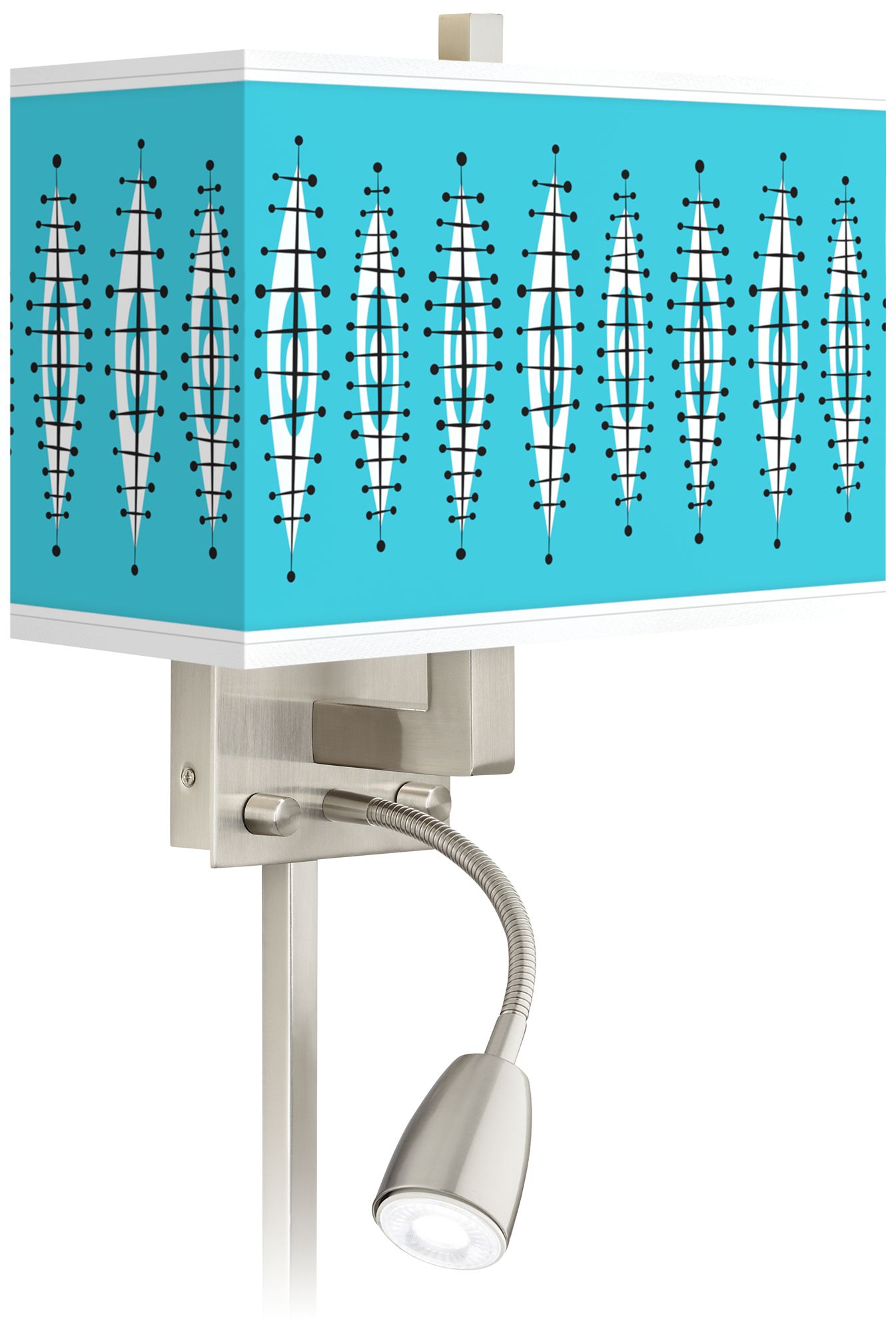 Vibraphonic Bounce Giclee Glow LED Reading Light Plug-In Sconce