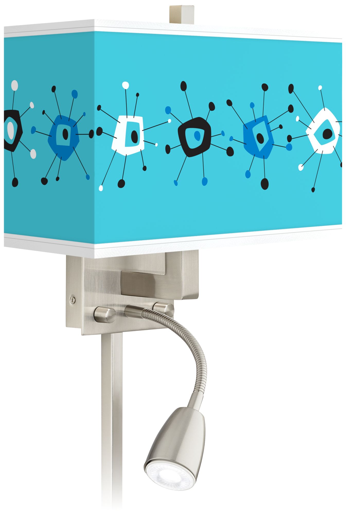 Sputnickle Giclee Glow LED Reading Light Plug-In Sconce