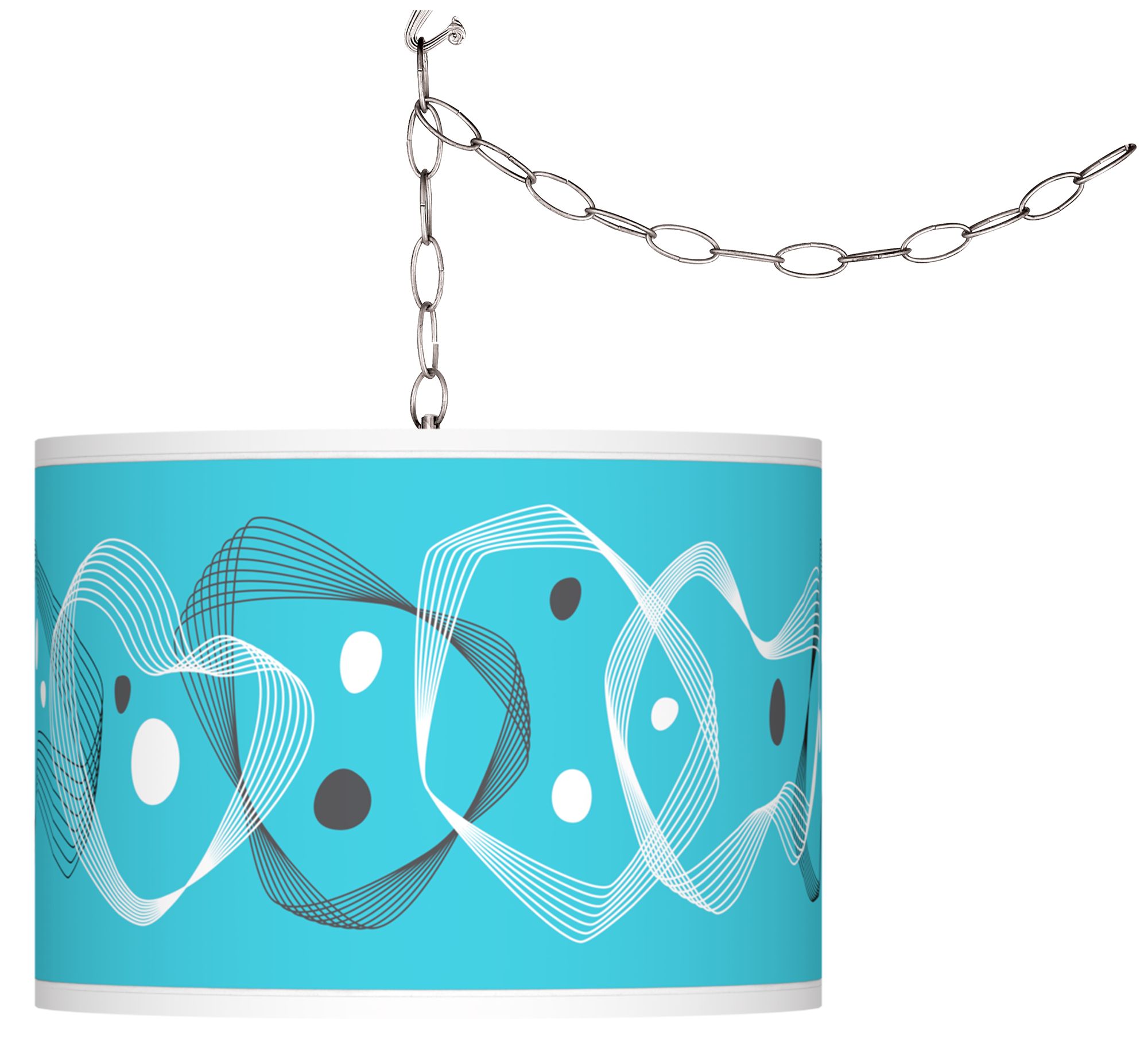 Spirocraft Giclee Glow Plug-In Swag Pendant