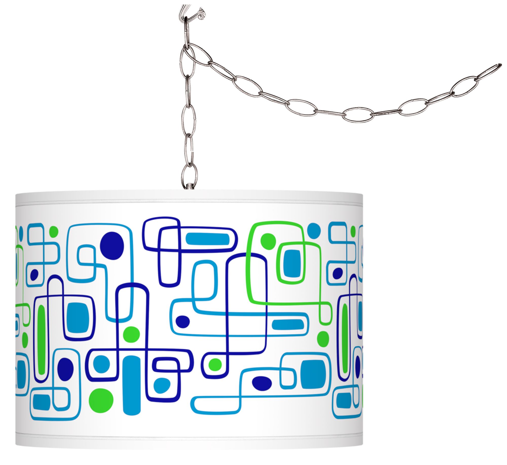 Racktrack Giclee Glow Plug-In Swag Pendant