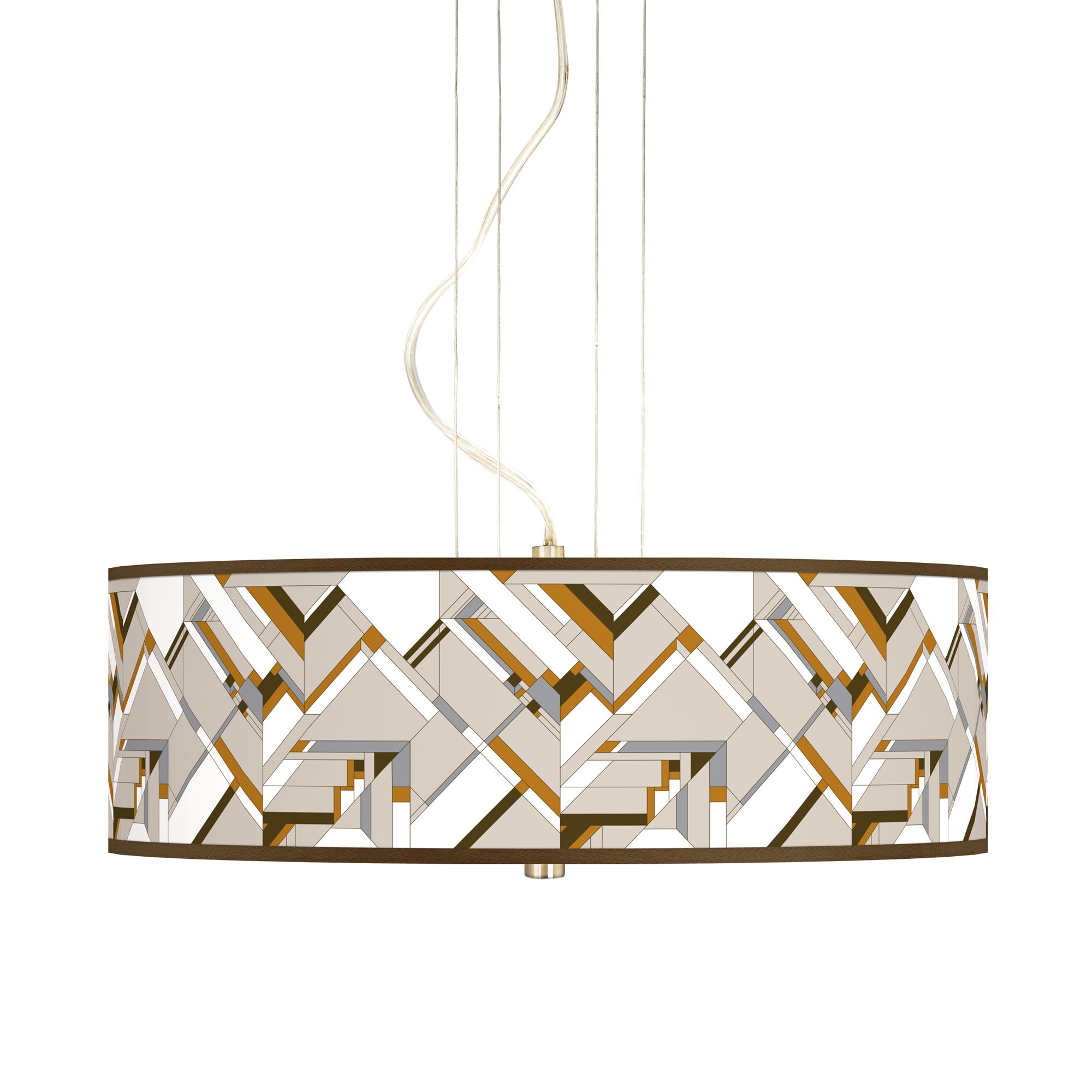 Craftsman Mosaic 20" Wide 3-Light Pendant Chandelier