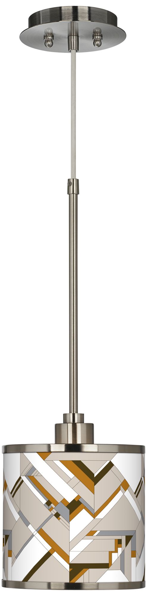 Craftsman Mosaic Giclee Glow Mini Pendant Light