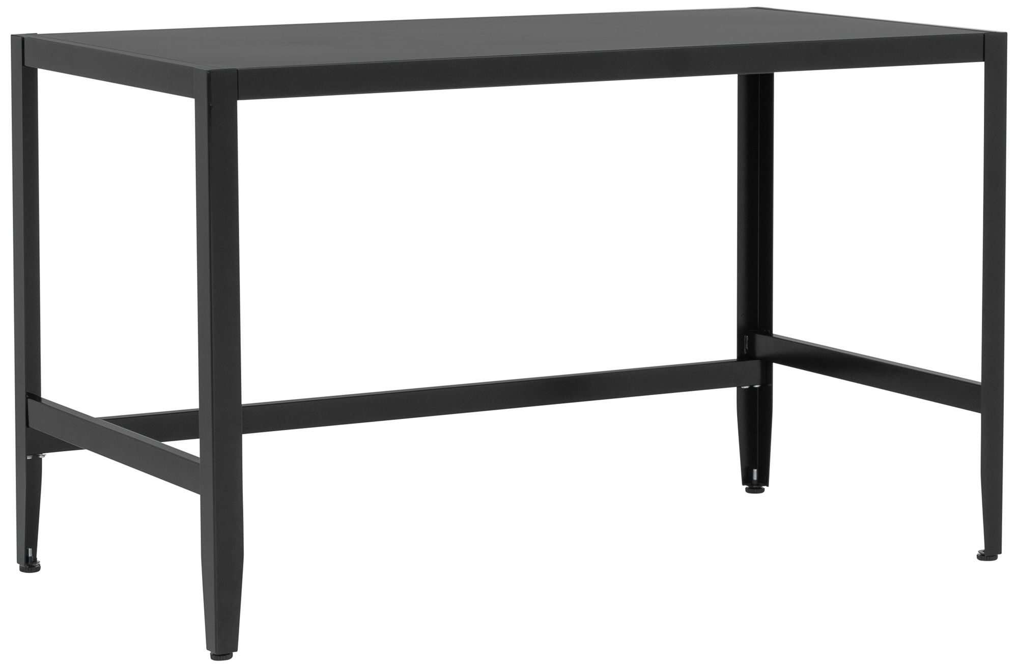 Eastbourne 47" Wide Modern Black Steel Desk