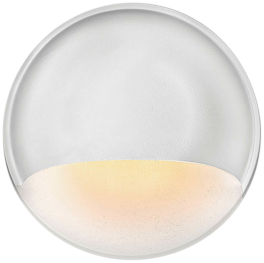 Hinkley Matte White Round Low Voltage Deck/Wall Sconce