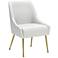 Zuo Madelaine White Faux Leather Dining Chair
