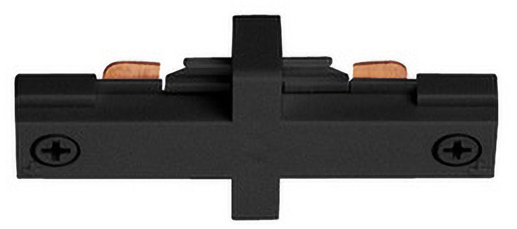 Juno Black Straight Mini Connector Track Joiner 55986 Lamps Plus