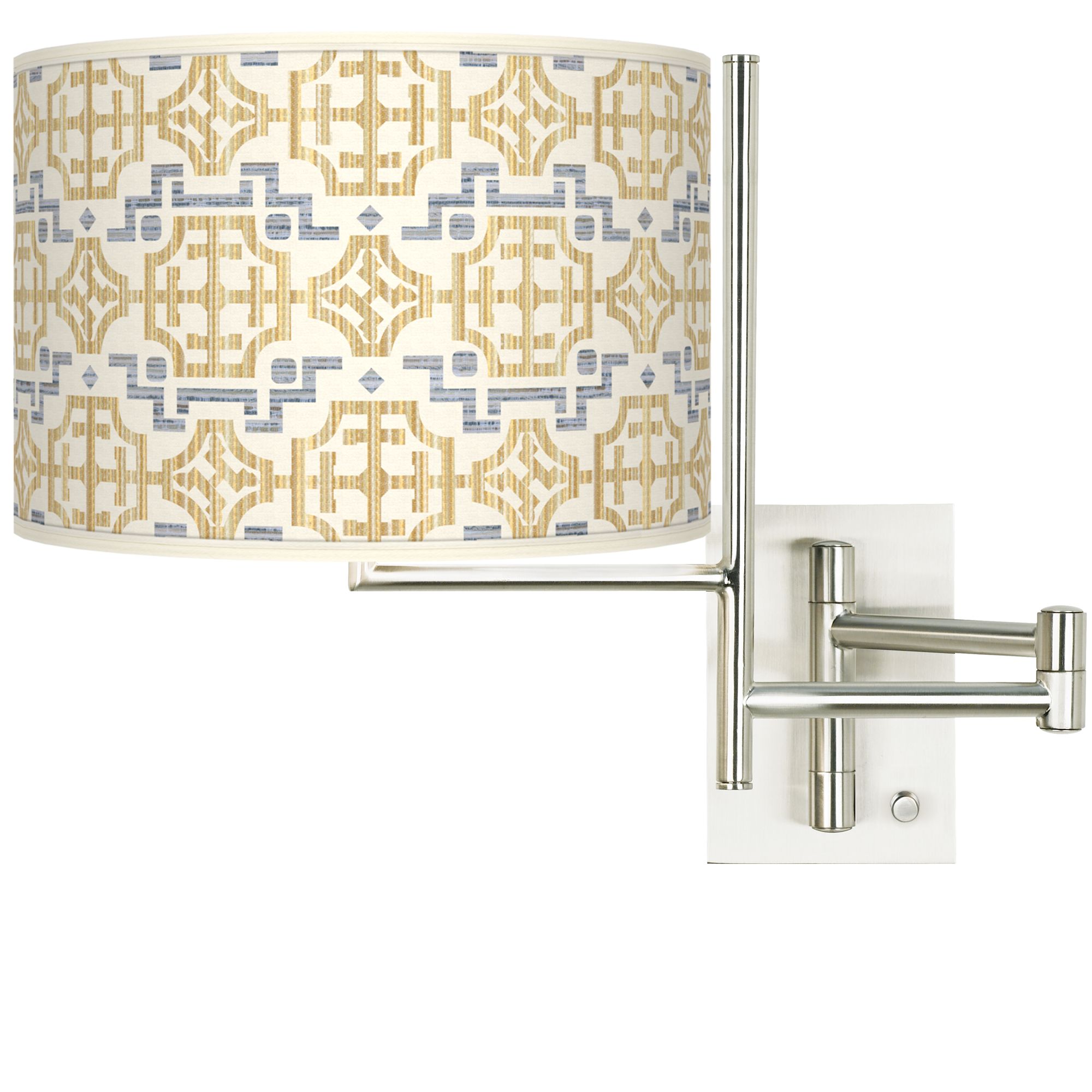 Tempo Willow Chinoiserie Plug-in Swing Arm Wall Lamp