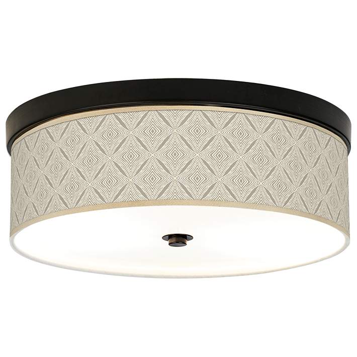 Moroccan Diamonds Giclee Energy Efficient Bronze Ceiling Light