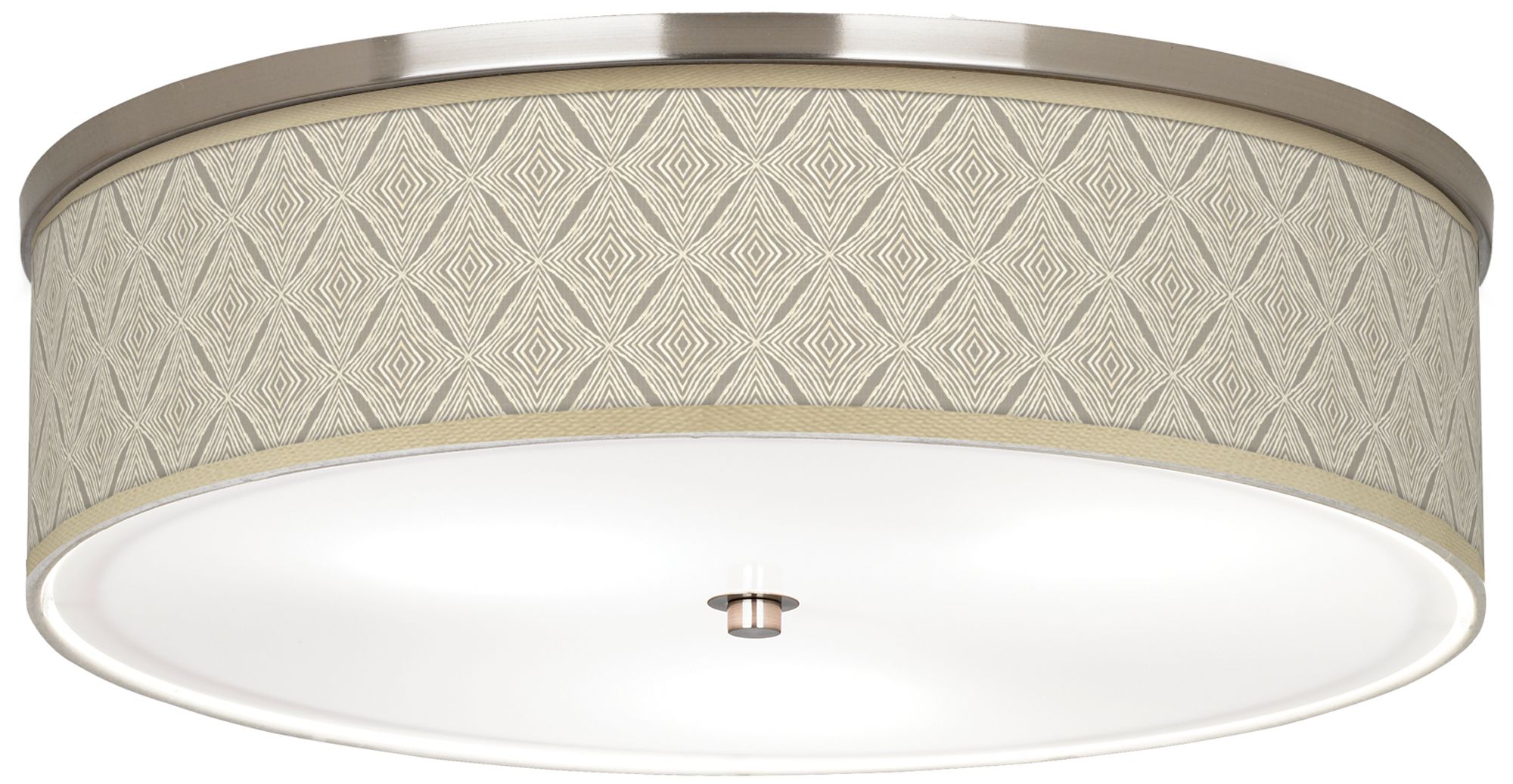 Moroccan Diamonds Giclee Nickel 20 1/4" Wide Ceiling Light