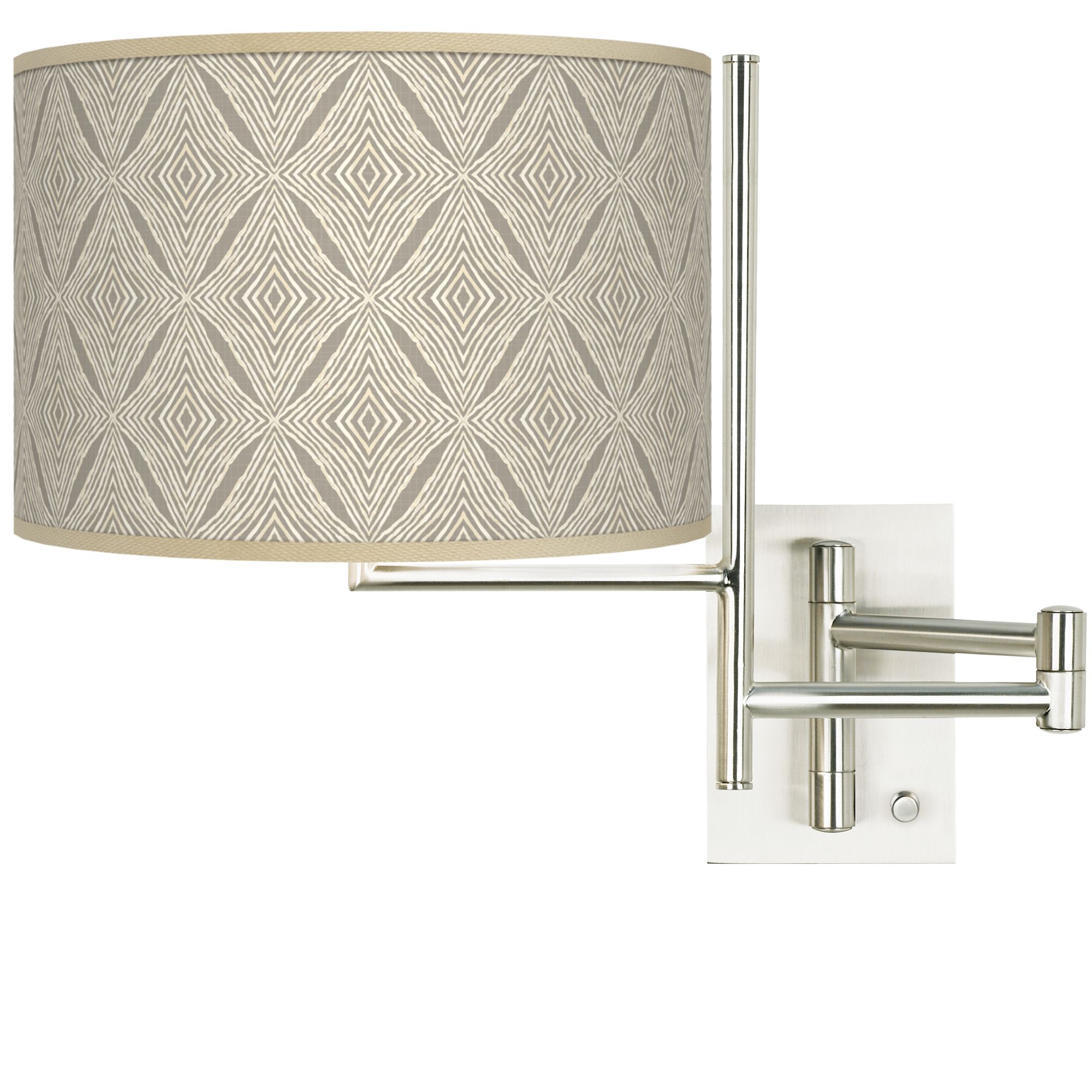 Tempo Moroccan Diamonds Plug-in Swing Arm Wall Lamp