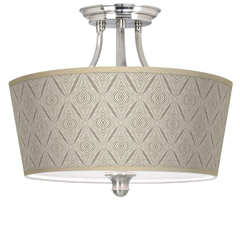 Image 1 Moroccan Diamonds Tapered Drum Giclee Ceiling Light