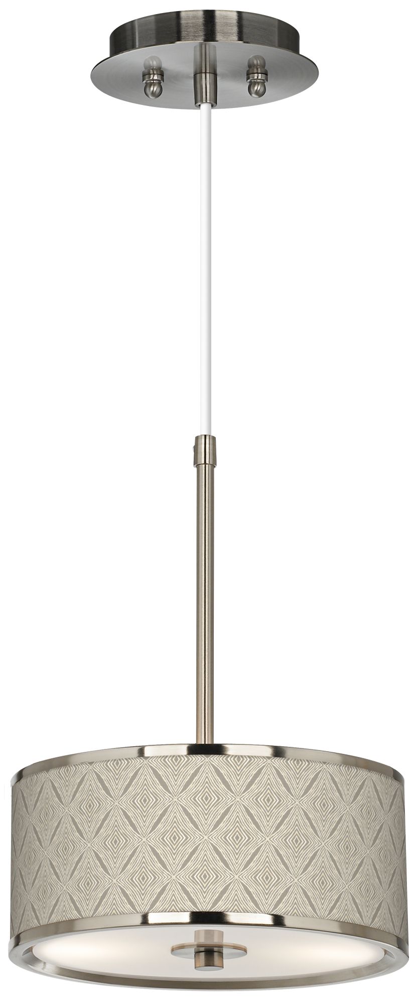 Moroccan Diamonds Giclee Glow 10 1/4" Wide Pendant Light