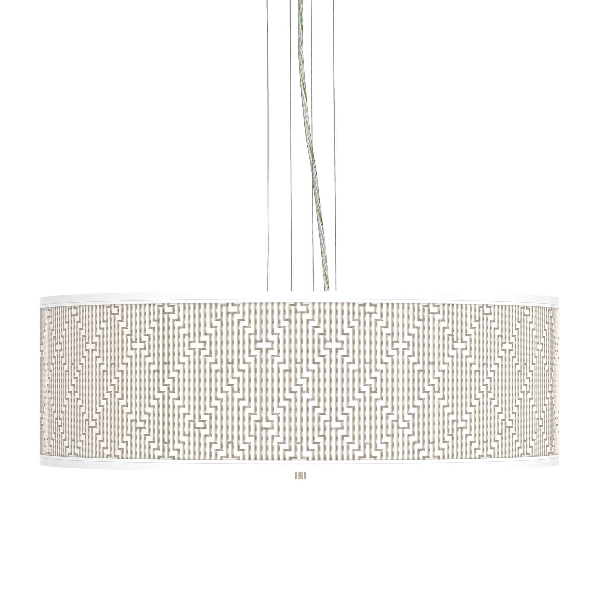 Diamond Maze Giclee 24" Wide 4-Light Pendant Chandelier