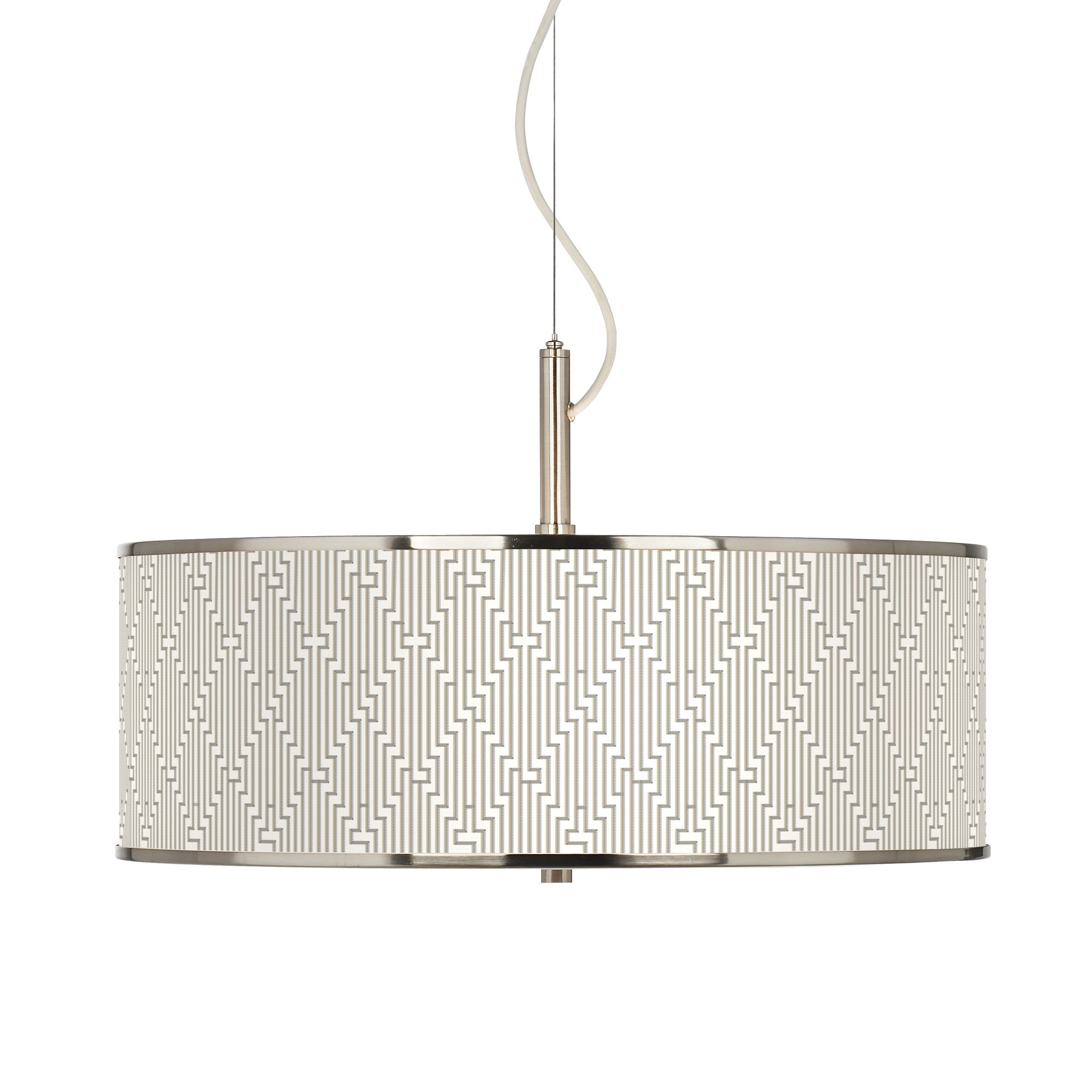 Diamond Maze Giclee Glow 20" Wide Pendant Light