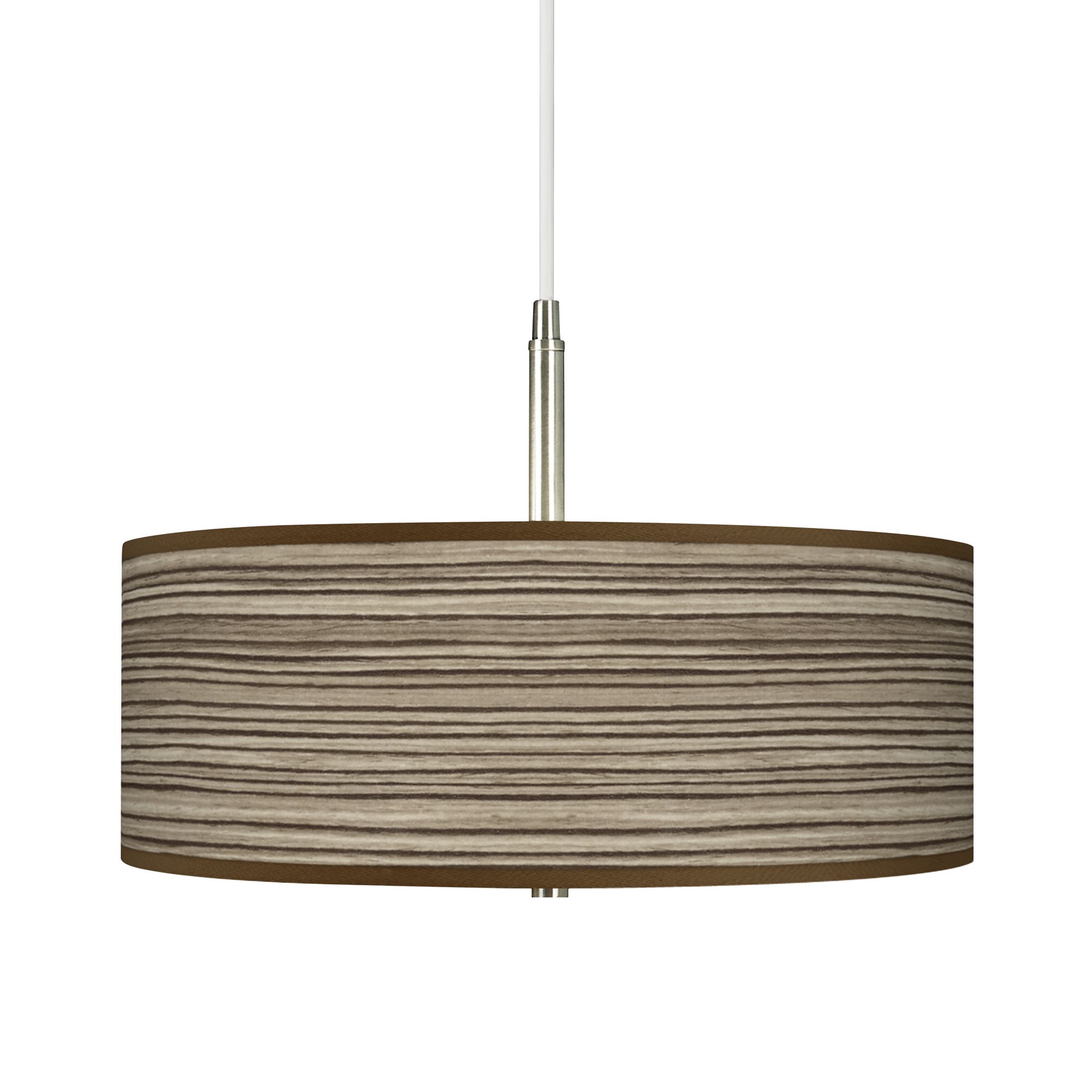 Cedar Zebrawood Giclee Pendant Chandelier