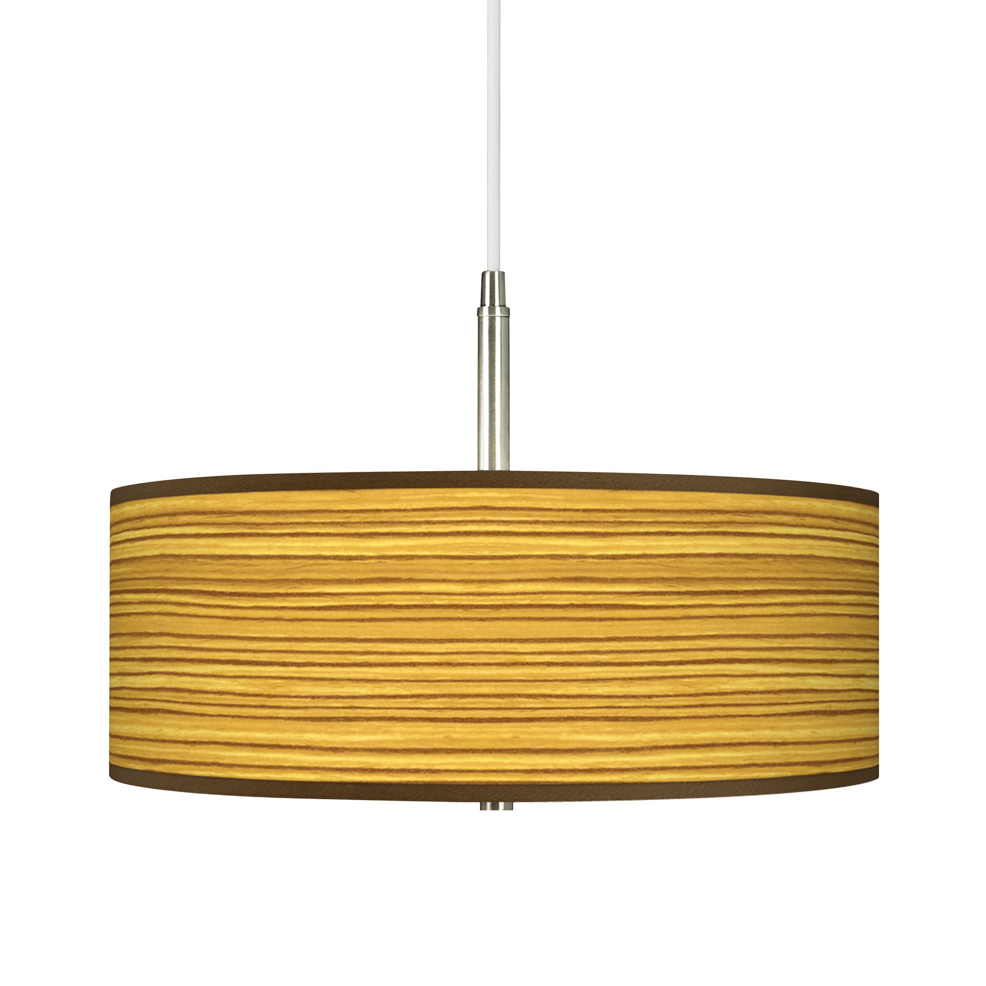 Tawny Zebrawood Giclee Pendant Chandelier