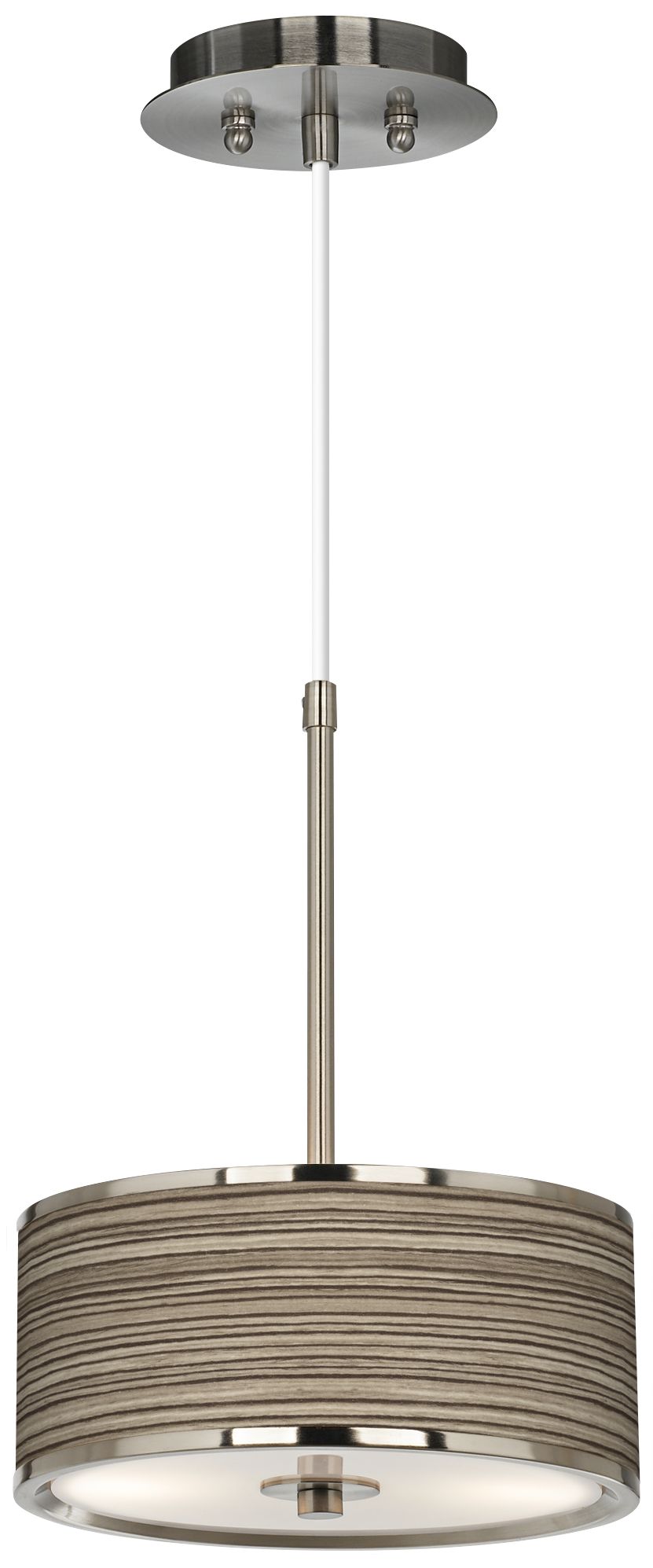 Cedar Zebrawood Giclee Glow 10 1/4" Wide Pendant Light