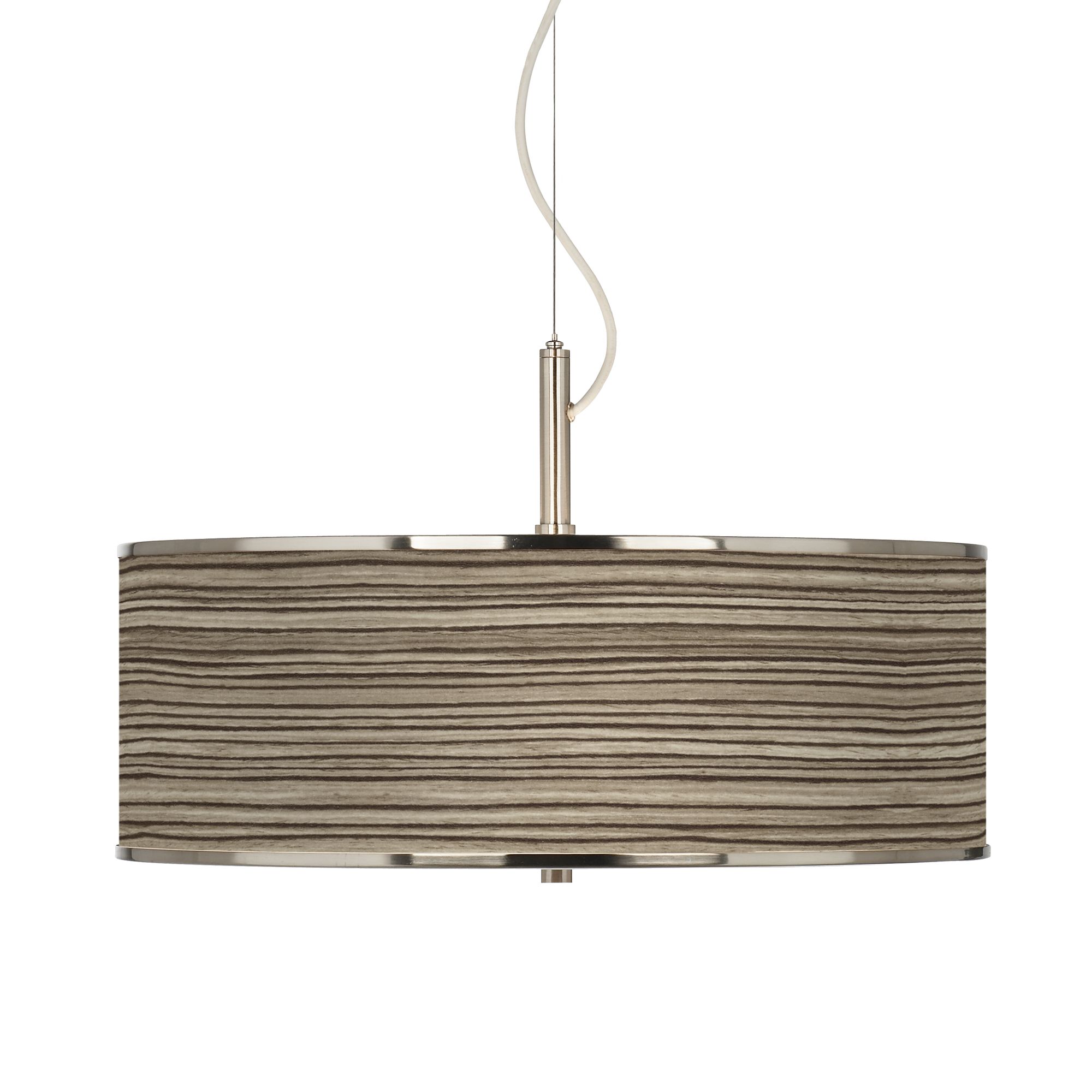 Cedar Zebrawood Giclee Glow 20" Wide Pendant Light