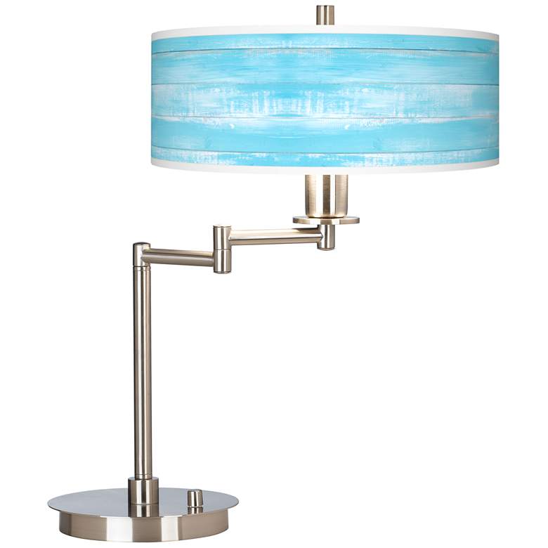 Image 2 Barnyard Blue Giclee Swing Arm LED Desk Lamp