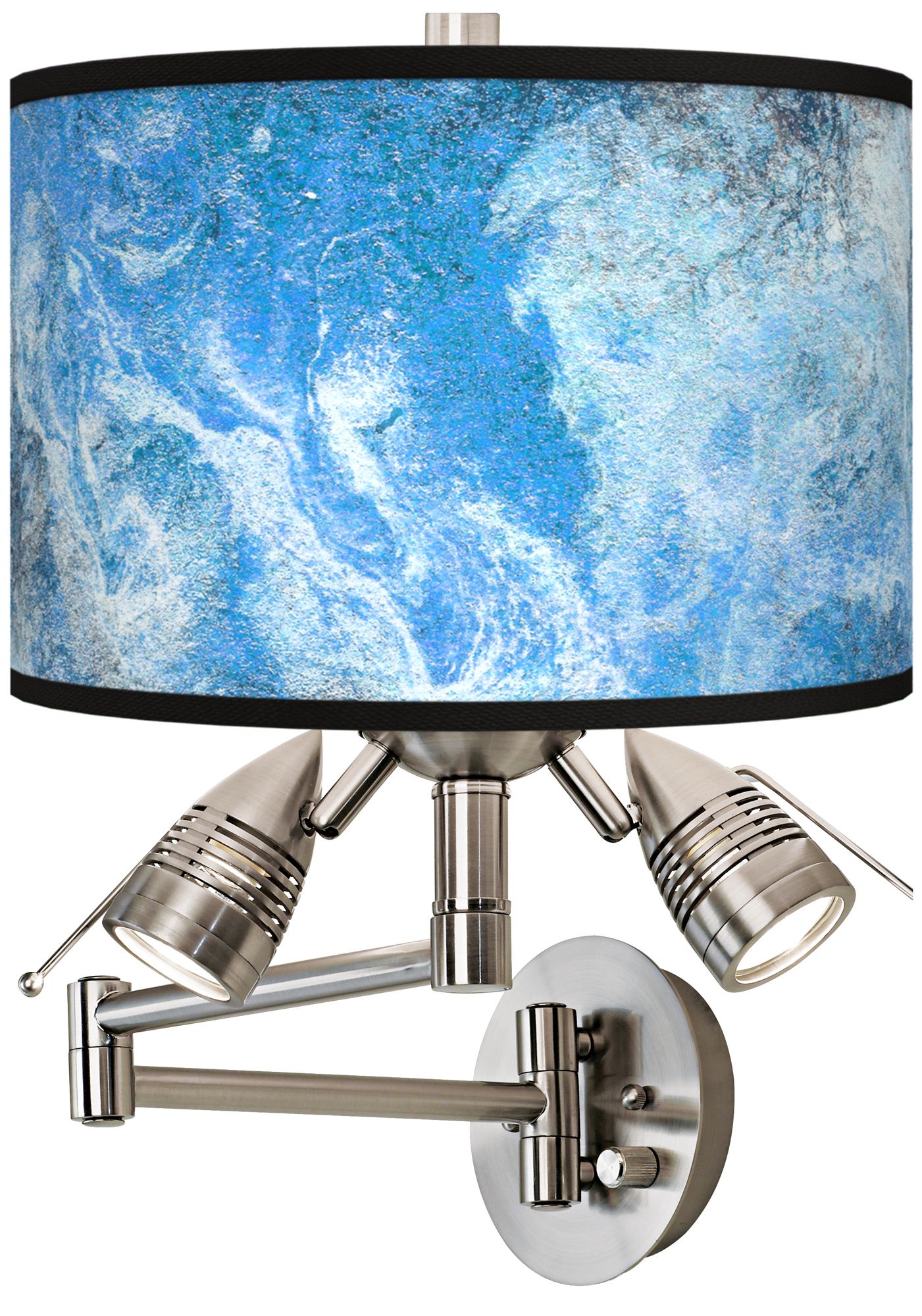 Ultrablue Giclee Plug-In Swing Arm Wall Lamp