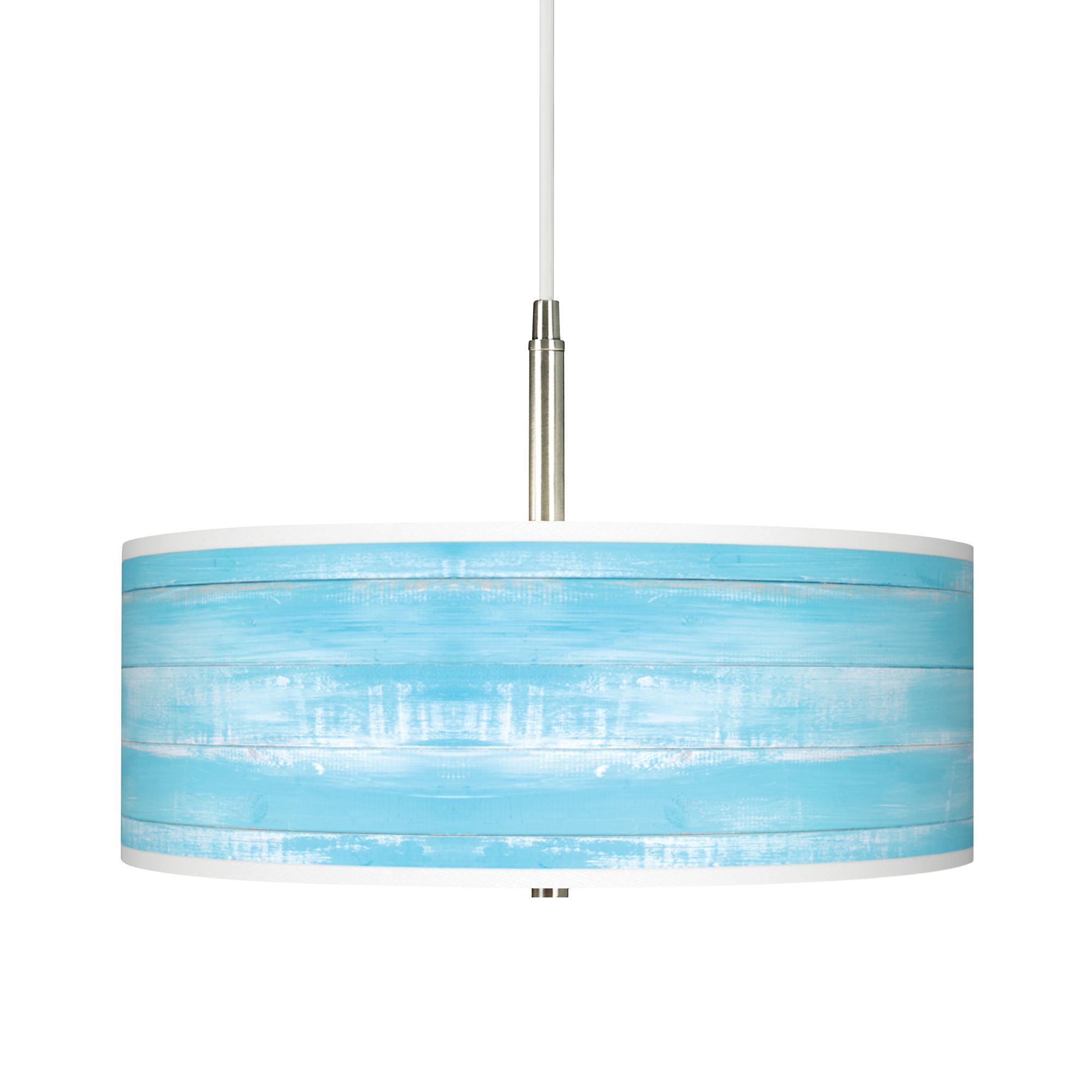 Barnyard Blue Giclee Pendant Chandelier
