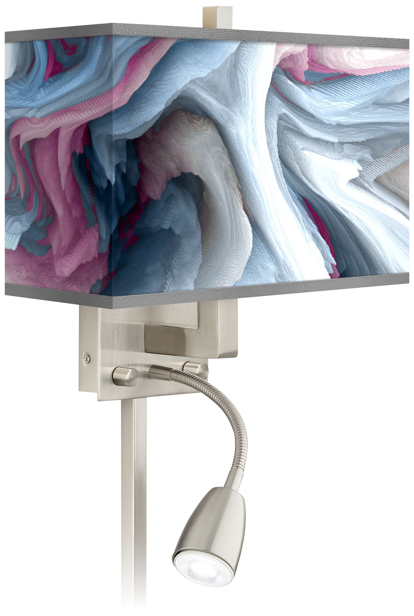 Europa Giclee Glow LED Reading Light Plug-In Sconce