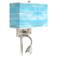 Barnyard Blue Giclee Glow LED Reading Light Plug-In Sconce