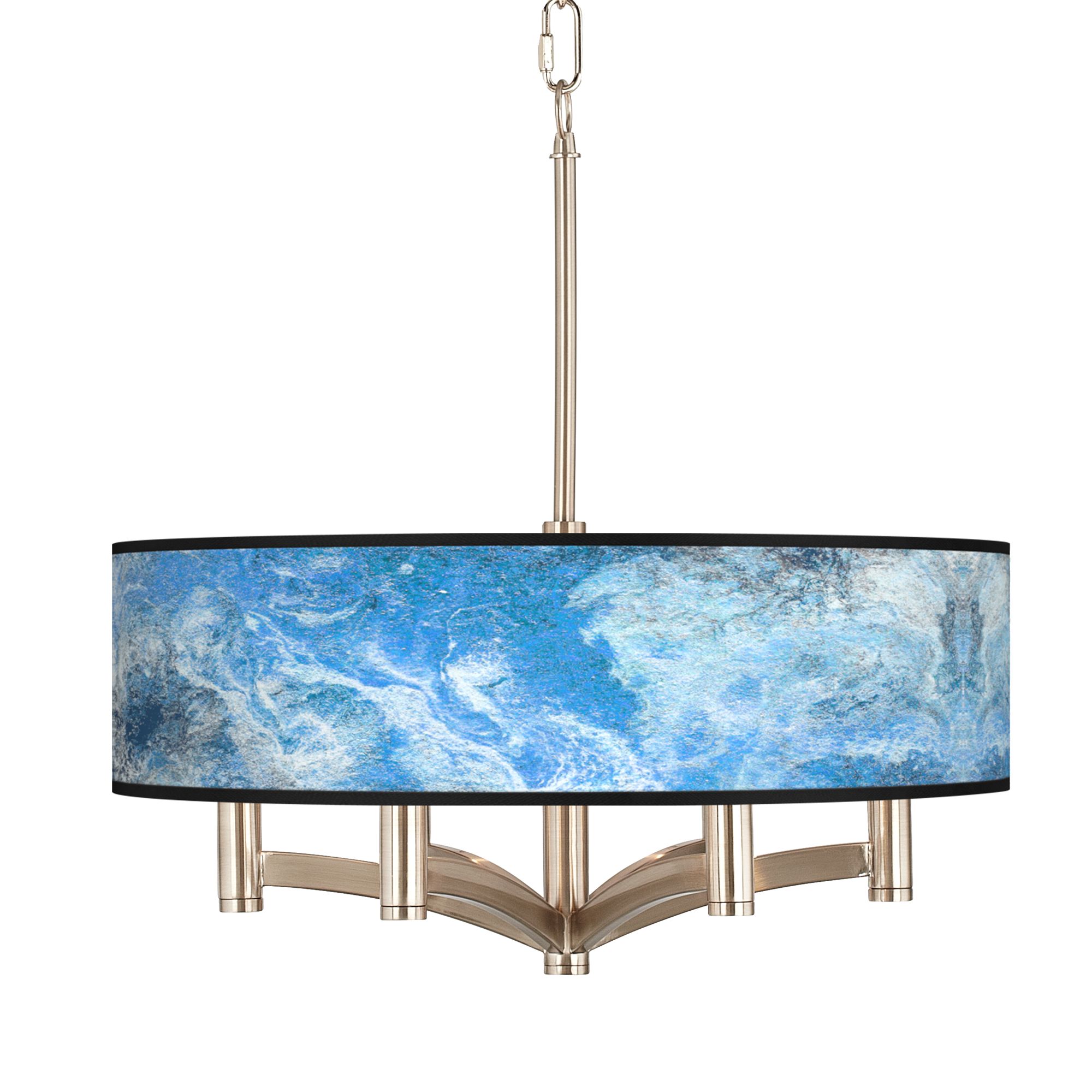 Ultrablue Ava 6-Light Nickel Pendant Chandelier