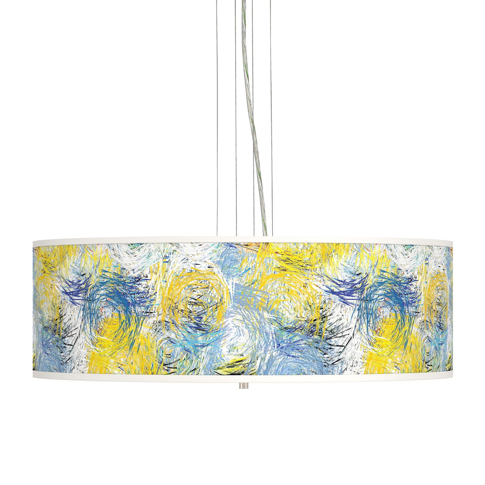 Starry Dawn Giclee 24" Wide 4-Light Pendant Chandelier