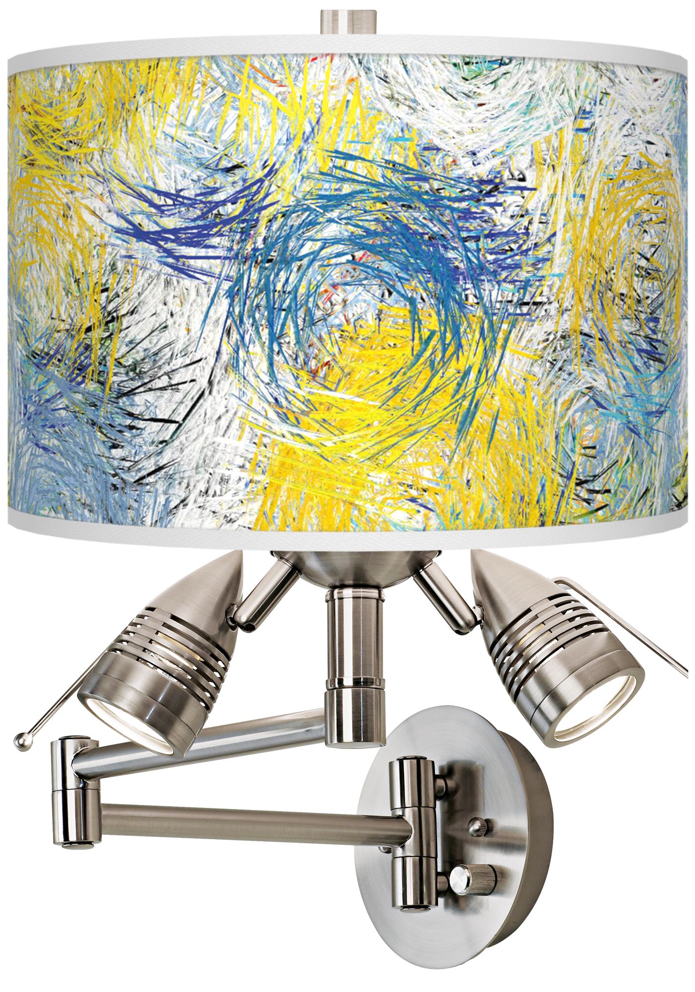 Starry Dawn Giclee Plug-In Swing Arm Wall Lamp