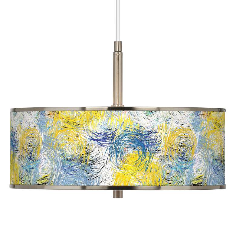 Starry Dawn Giclee Glow 16&quot; Wide Pendant Light