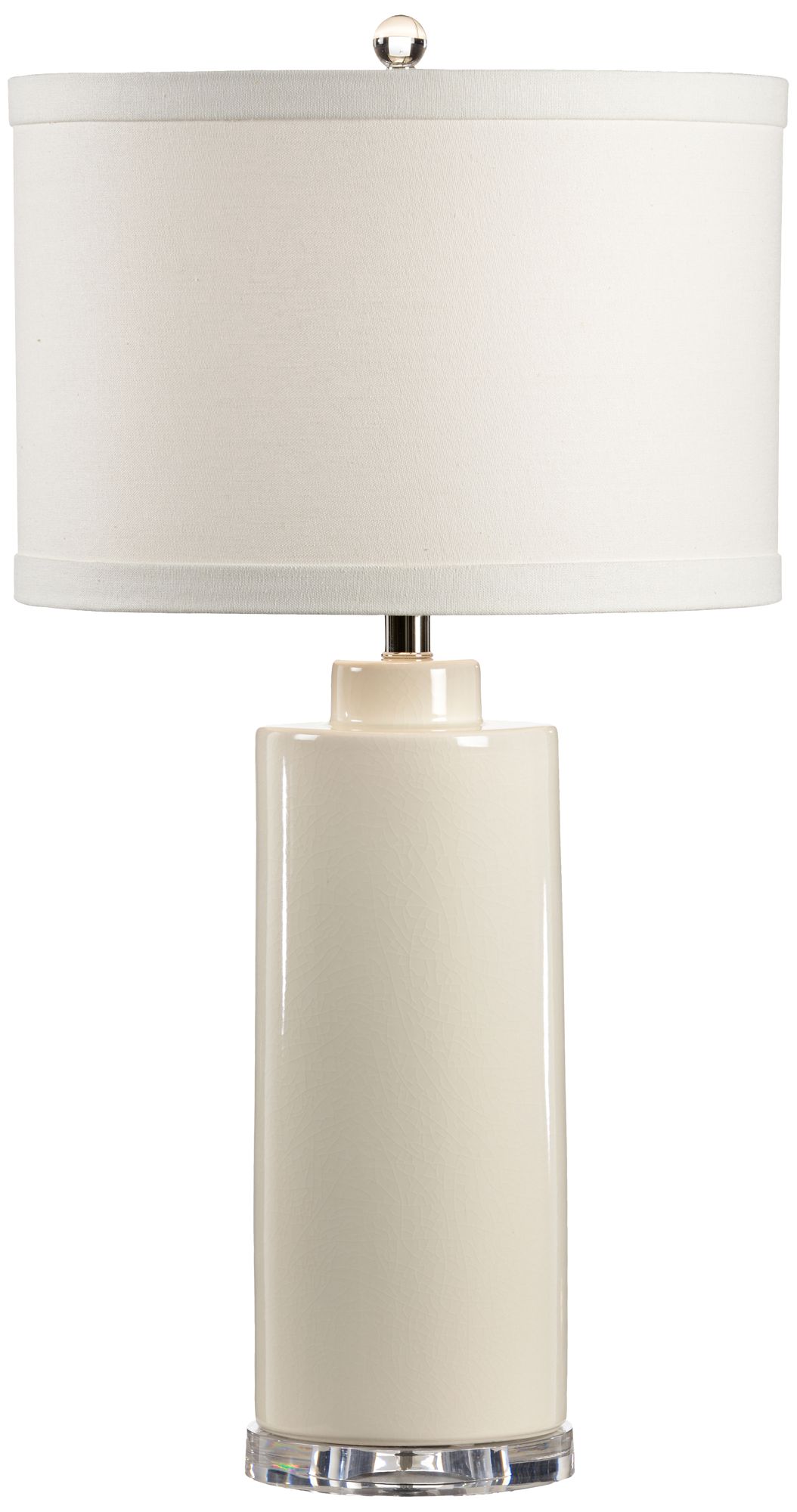Wildwood Edith Eggshell Crackle Glaze Ceramic Table Lamp