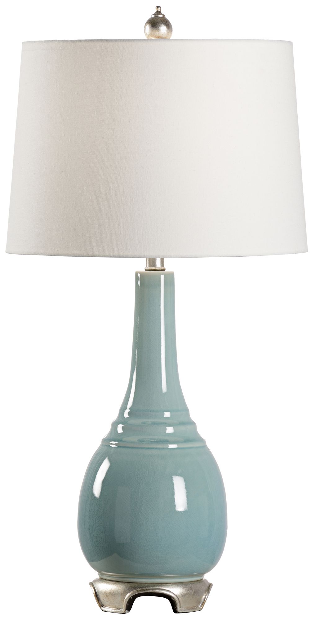 Wildwood Lilla Aquaverde Glaze Ceramic Table Lamp