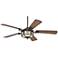 54" Hermitage™ LED Golden Forged Outdoor Ceiling Fan
