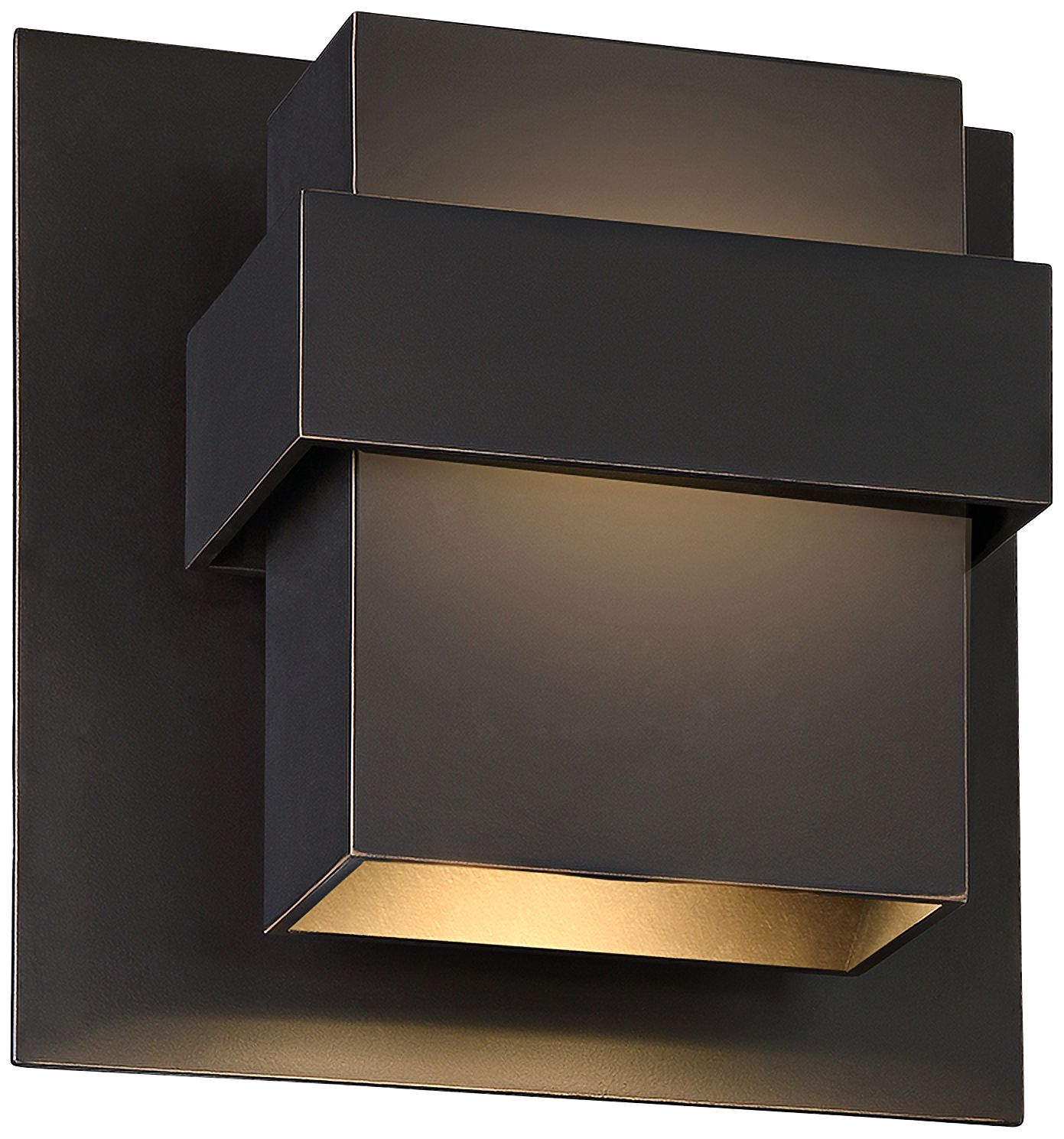 Modern Forms Pandora 9" High Bronze LED Outdoor Wall Light