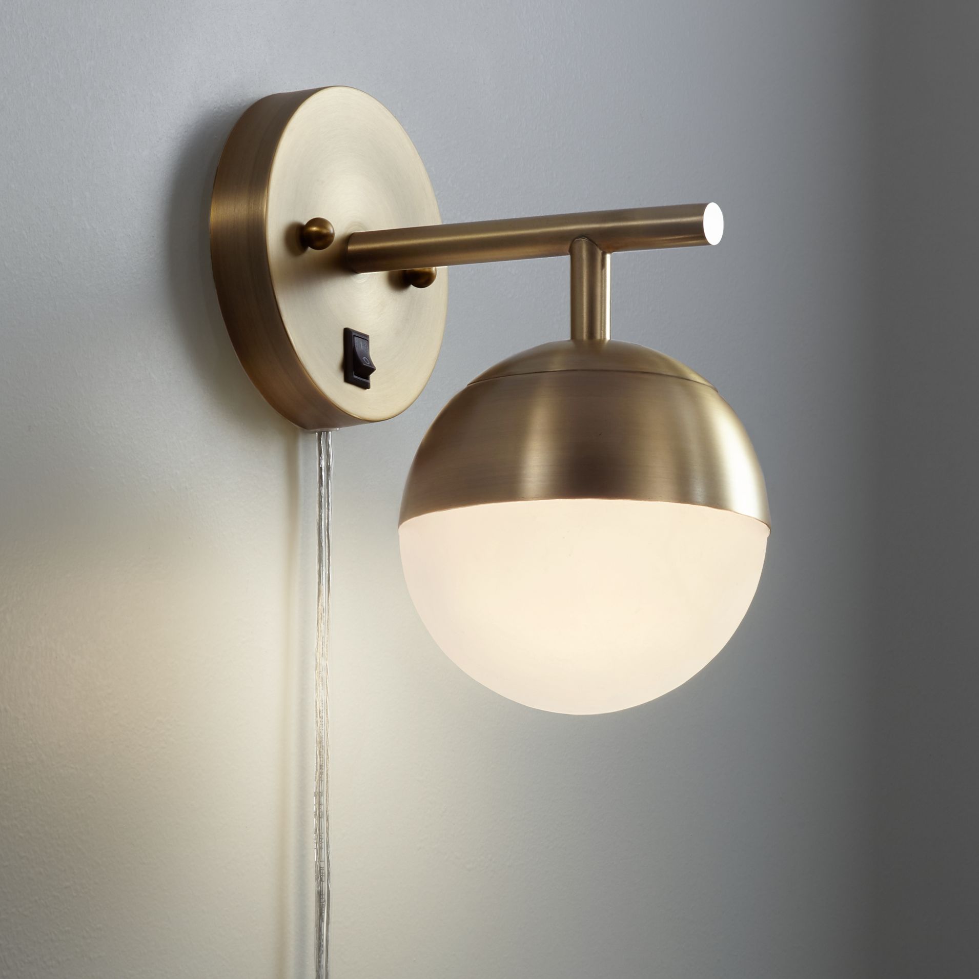 modern plug in wall lamp