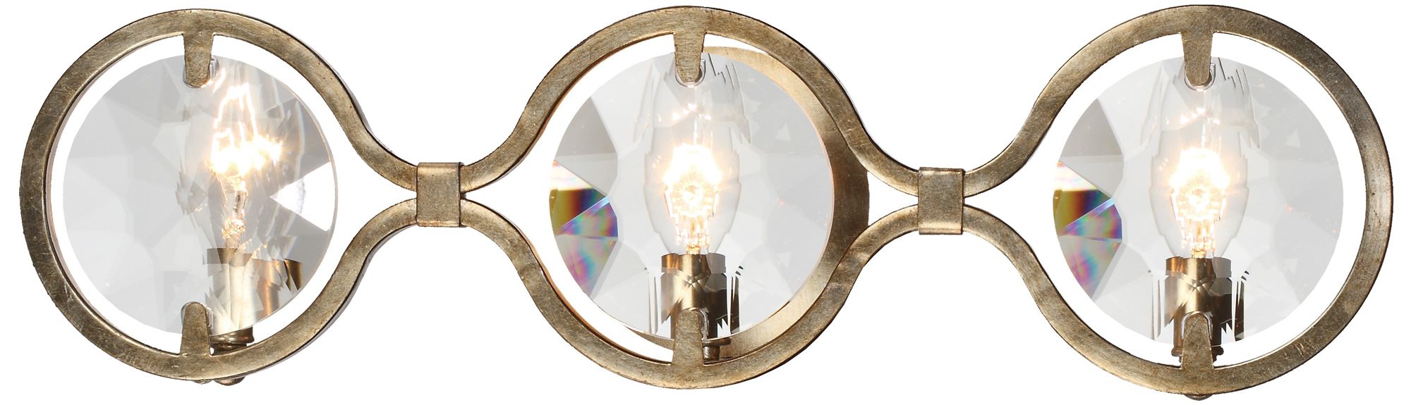 Quincy 25" Wide Distressed Twilight 3-Light Bath Light