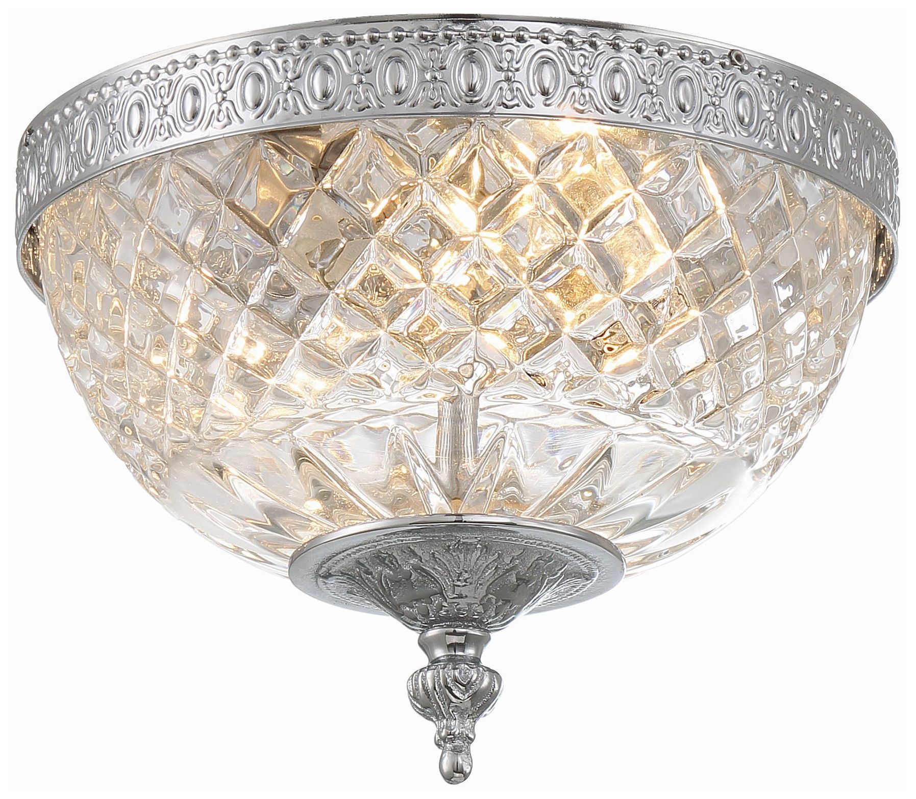 Crystorama 8" Wide Polished Chrome Ceiling Light 55M11 Lamps Plus