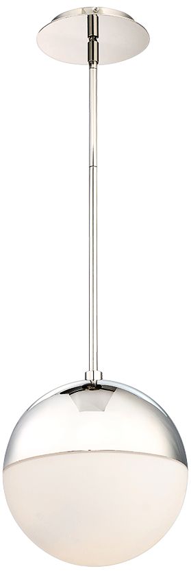 Modern Forms Punk 10" Wide Polished Nickel LED Mini Pendant