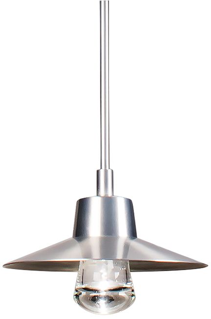 Modern Forms Suspense 10"W Brushed Aluminum LED Mini Pendant