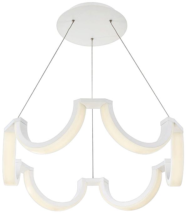 Modern Forms Marin 29" Wide White 6-Light LED Chandelier