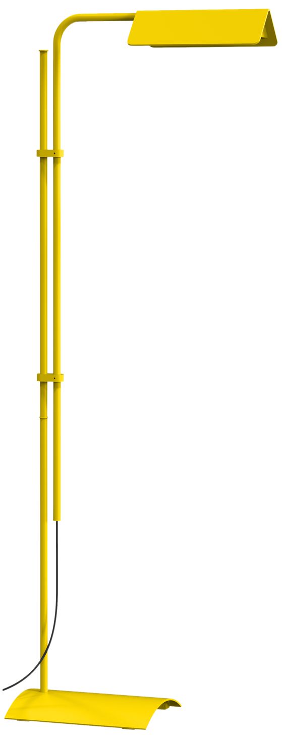 yellow floor lamp