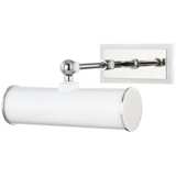 Mitzi Holly 8 1/4&quot;W Polished Nickel and White Picture Light
