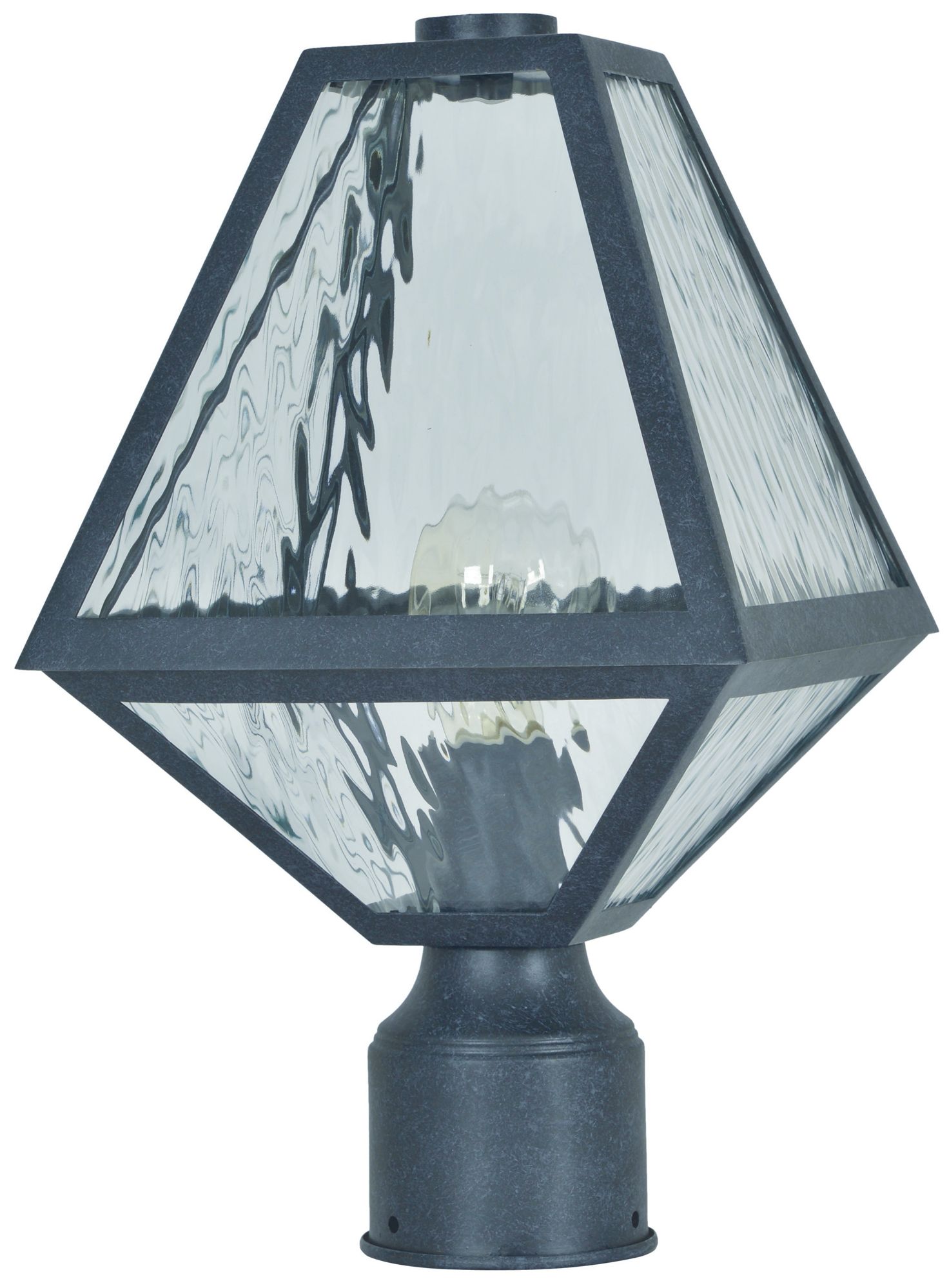 Glacier 14" High Matte Black Charcoal Outdoor Post Light
